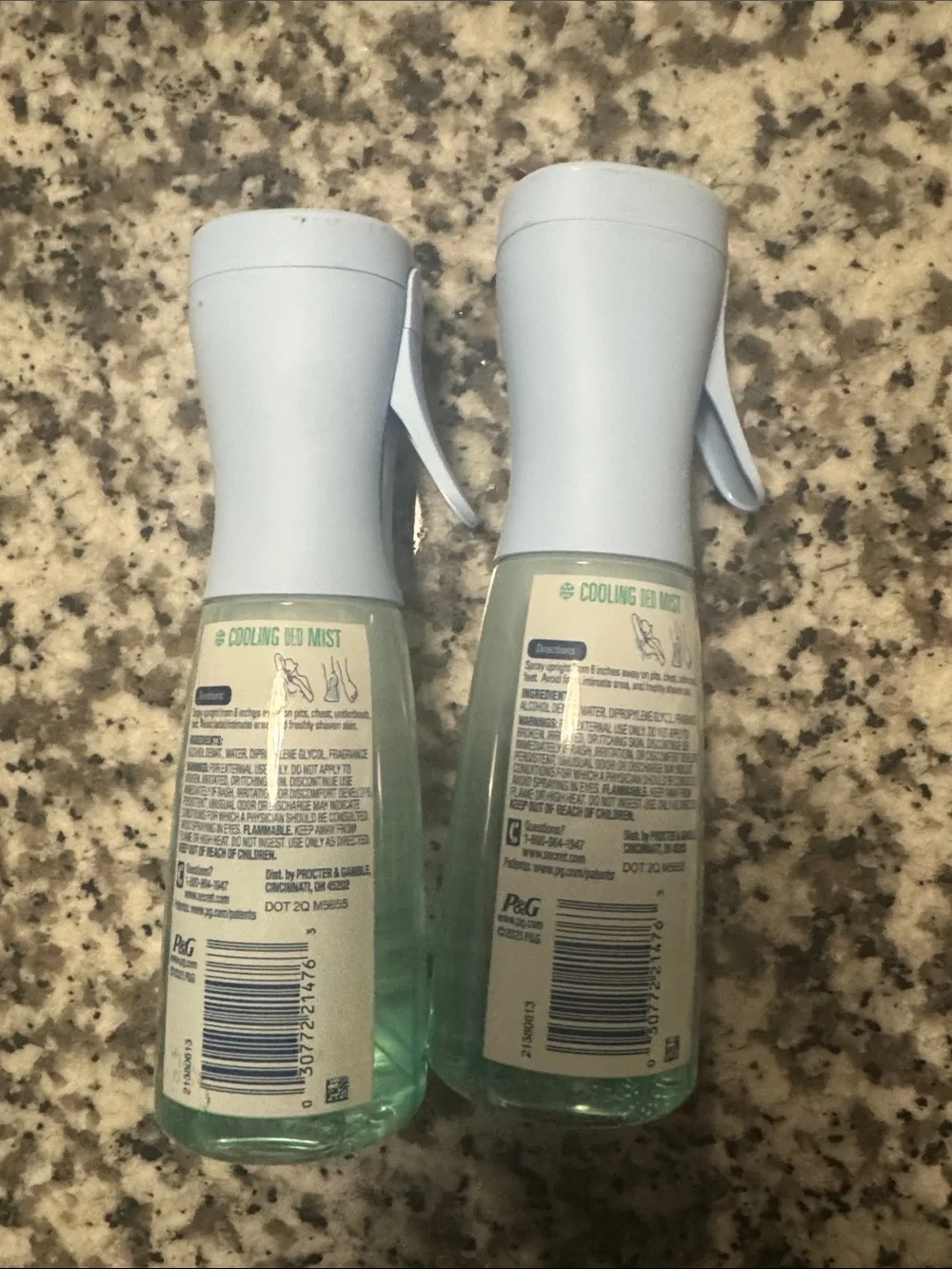 Secret Whole Body Cooling Deodorant Mist - Light Aqua